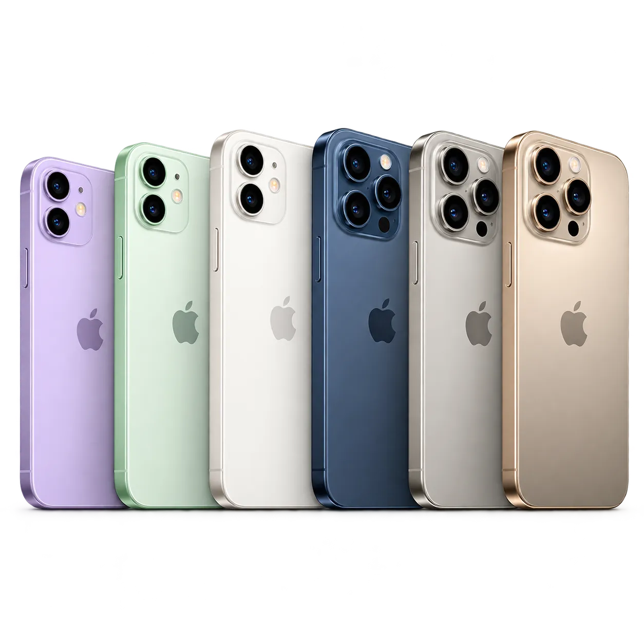 Rear-facing iPhone lineup